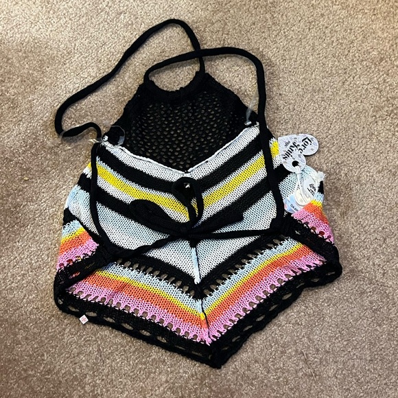 Love Knits NYC Knit Halter Top Sz Medium NWT - Picture 2 of 2